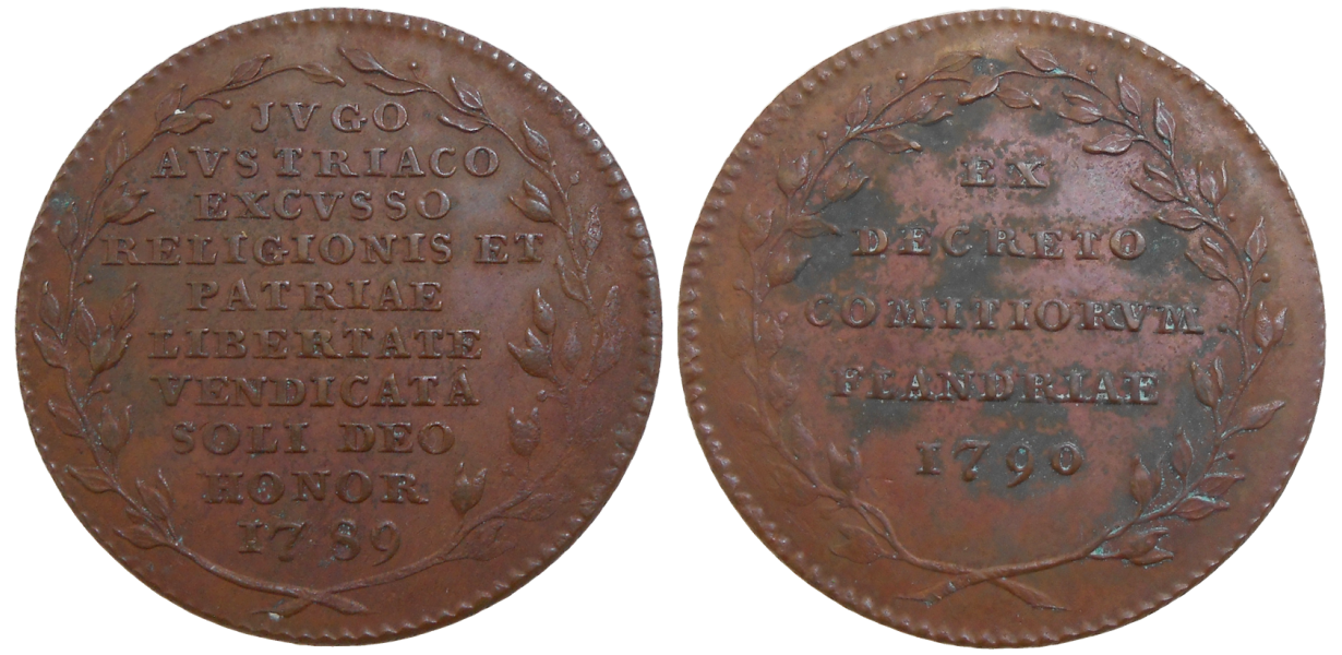 leopold ii medaila 1790 revolúcia flandersko